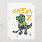 Happy Birthday Sebastian  Invitation (Devant / Derrière)