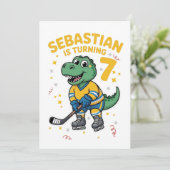 Happy Birthday Sebastian Invitation Kaart (Staand voorkant)