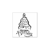 Happy Birthday Self Inking Rubber Stamp Rubberstempel (Afrduk)