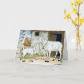 Happy Birthday  Sheep Collage Kaart (Gele Bloem)