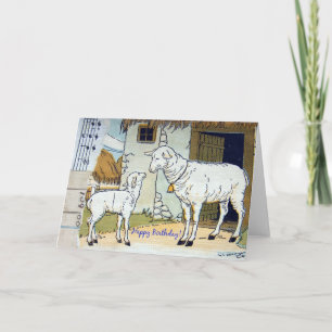 Happy Birthday Sheep Collage Kaart