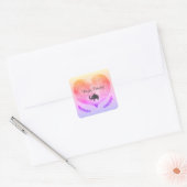 Happy Birthday Shiny Heart Elephant Sticker (Envelop)