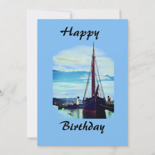 Happy Birthday Ship Card Kaart