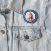 Happy Birthday Simple Preppy Modern Custom Photo Ronde Button 5,7 Cm (In situ)