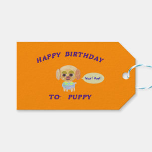 Happy Birthday Sinaasappel Cadeaulabel