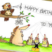 Happy Birthday Singers groet Kaart