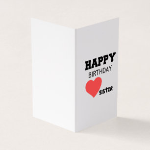 HAPPY BIRTHDAY SISTER KAART