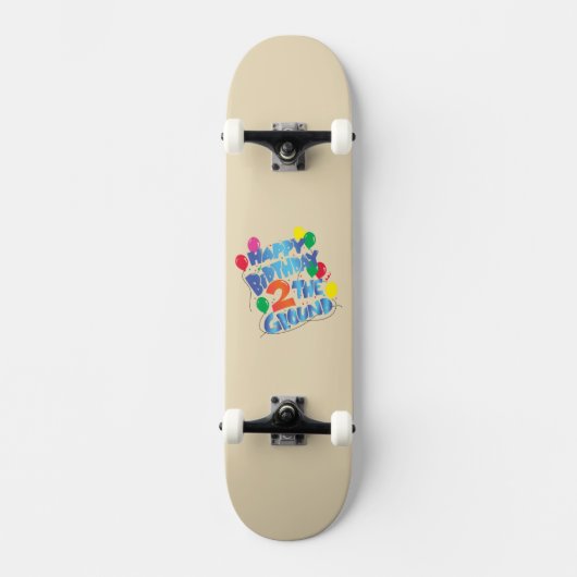 Happy Birthday Skateboard (Voorkant)