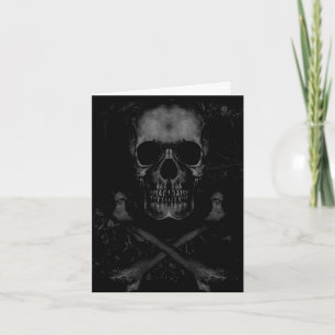 Happy Birthday Skull Crossbones Humor Funny Card Kaart