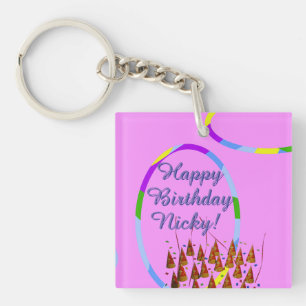 Happy Birthday Sleutelhanger