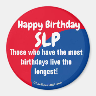 Happy Birthday SLP koelkast Magnet Magneet