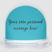 Happy Birthday Snow Globe (Arrière)