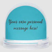 Happy Birthday Snow Globe Sneeuwbol (Achterkant)