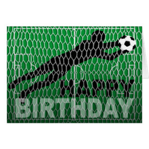 Happy Birthday Soccer Field Goal