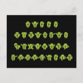 Happy Birthday Software Developer (Bugdroid) Briefkaart (Voorkant)