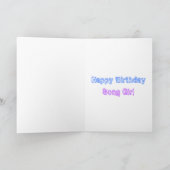 Happy Birthday Song Meisje Kaart (Binnen)