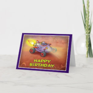 Happy Birthday Space stijl 003 Kaart