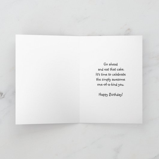 Happy Birthday Special Step Pap, Polar Beer, Taart Kaart (Binnen)