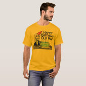 Happy Birthday Spider Web Old Man T-shirt (Voorkant volledig)