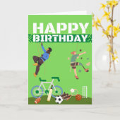 Happy Birthday - Sport Kaart (Gele Bloem)