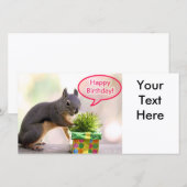 Happy Birthday Squirrel (Voorkant / Achterkant)
