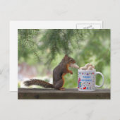 Happy Birthday Squirrel Briefkaart (Voorkant / Achterkant)