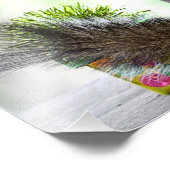 Happy Birthday Squirrel Foto Afdruk (Hoek)