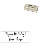 Happy Birthday Stamp Rubberstempel (Gestempeld)