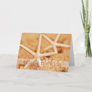 Happy Birthday Starfish Card Kaart
