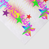 Happy Birthday & Stars Tissuepapier (Detail)