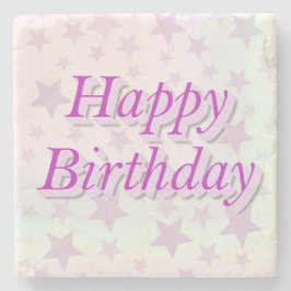 Happy Birthday!! Stenen Onderzetter