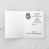 Happy Birthday Stepfather Humor Wolf, Wolven Kaart (Binnen)