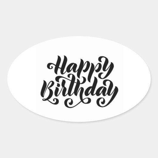 Happy Birthday Sticker (Voorkant)