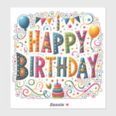 Happy Birthday Sticker (Vel)