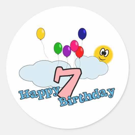Happy Birthday Sticker (Voorkant)