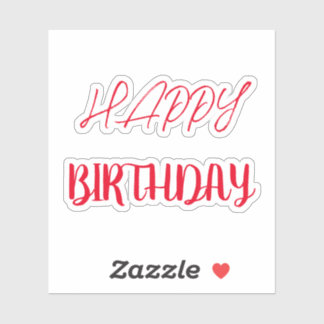 Happy Birthday Sticker