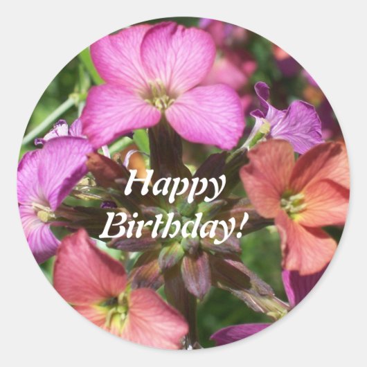 Happy Birthday Sticker 'Constant Cheer' (Voorkant)