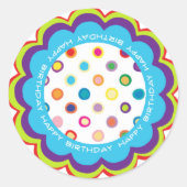 Happy Birthday Sticker [één van vier] (Voorkant)