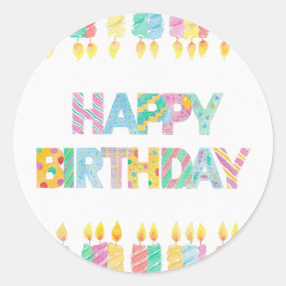 Happy Birthday stickers