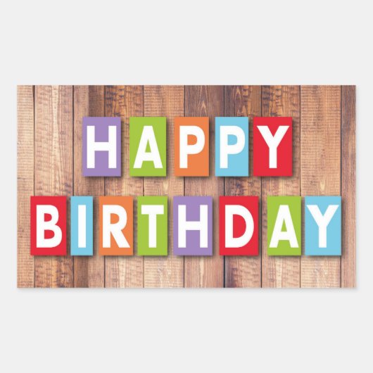 Happy Birthday Stickers (Voorkant)