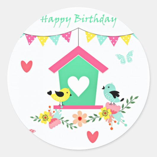 Happy Birthday Stickers (Voorkant)