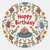 Happy Birthday stickers (Voorkant)