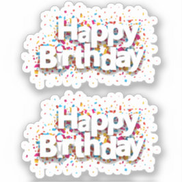 Happy Birthday Stickers