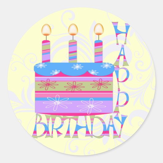 Happy Birthday Stickers (Voorkant)