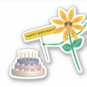 Happy birthday stickers party (Voorkant)
