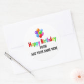 Happy Birthday  Stickers voor cadeaus (Envelop)