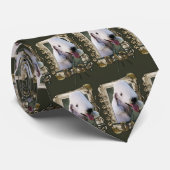 Happy Birthday - Stone Paws Bedlington Terrier Dad Stropdas (Opgerold)