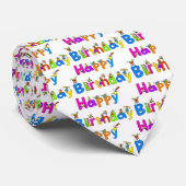 Happy Birthday Stropdas (Opgerold)