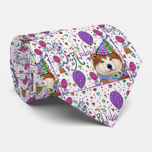 HAPPY BIRTHDAY STROPDAS (Opgerold)