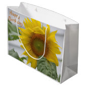 Happy Birthday Sunflower Groot Cadeauzakje (Achterkant Gekanteld)